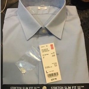 Uniqlo Men’s Long Sleeve Shirt light blue L NWT